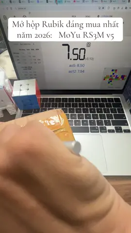 Mở hộp Rubik tốt nhất thế giới?? (Theo mức P/P)+ 6.51s Ao5 #rubikscube #fyp #rubik3x3 #rs3mv5 