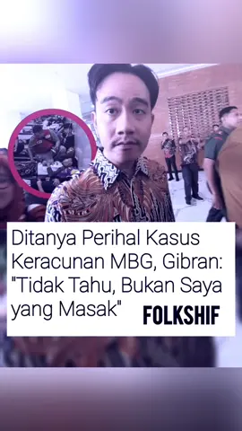 Pegiat media sosial Arif Wicaksono menyindir respons Wapres Gibran soal kasus keracunan yang diduga berkaitan dengan MBG. Gibran sebelumnya mengatakan tidak tahu karena bukan dirinya yang memasak makanan tersebut. Arif menilai pejabat tetap harus bertanggung jawab memastikan keamanan program pemerintah, meski proses memasak dilakukan vendor. #fyp #kasus #mbg #gibran #beritaviral 