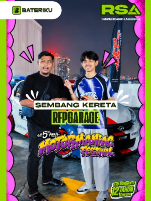 Sembang santai pasal kereta dengan geng RFP Garage! 🚗🔥 Kita tanya satu soalan je… kalau nak buat kereta macam ni, kena standby bajet berapa? 👀💸 Jawapan dia? Tengok sampai habis! 😂 #MotorManiacFestival2026 #Bateriku #AstraBatteries #Motormaniac