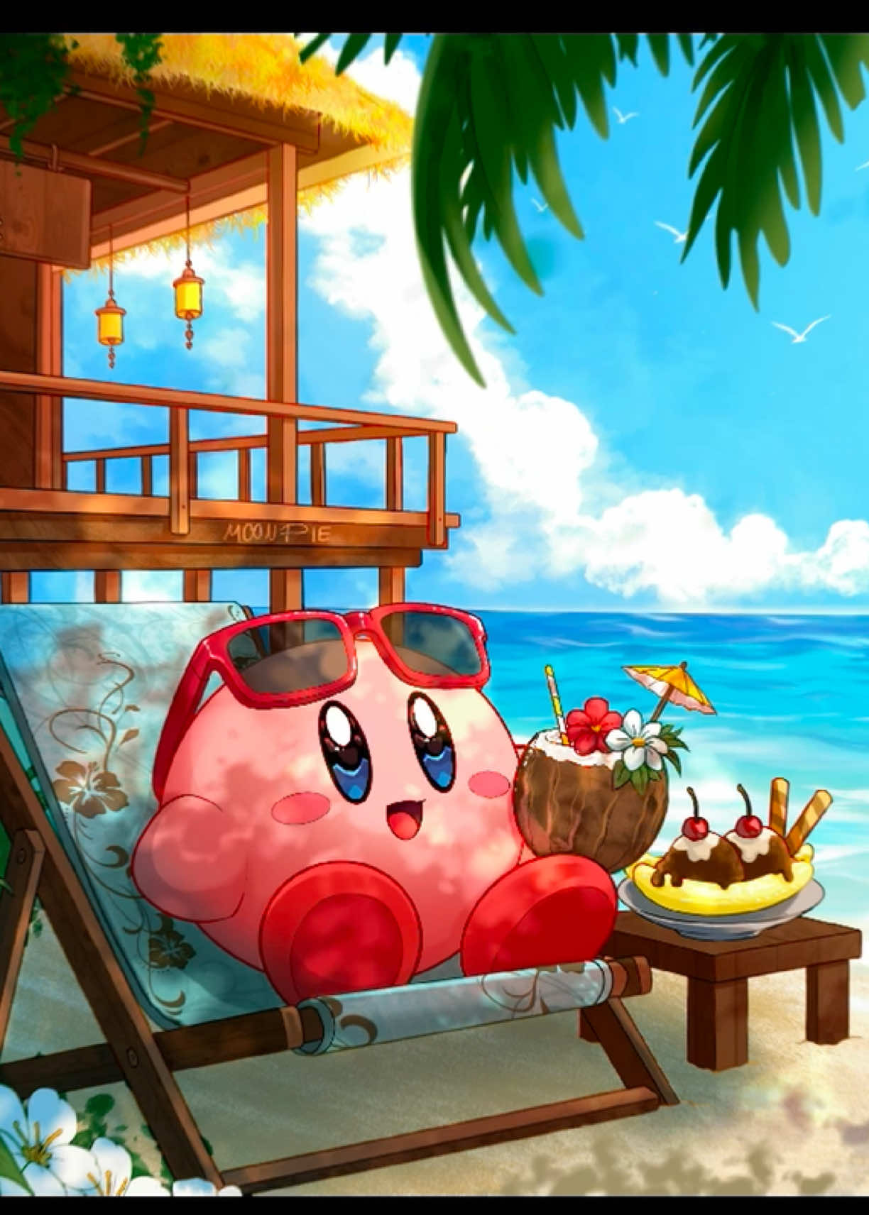 Kirbyyyy, please leave a like if kirby is cute🥺✨ #fypシ゚viral🖤tiktok #digital #kirby #drawingprocess #competition 