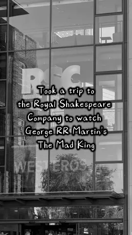 The Mad King at the Royal Shakespeare Theatre in Stratford Upon Avon 🎭 was the greatest theatre production I’ve ever seen. If you get a chance to see it, don’t miss out! #gameofthrones #georgerrmartin #madking #theater #houseofthedragon
