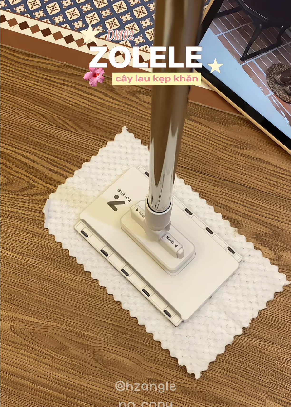 Cây lau kẹp khăn đa năng Zolele 🧹🫧🧺 #ZoleleVietnam#caylaukepkhan #donnha #caylaunha #unboxing 