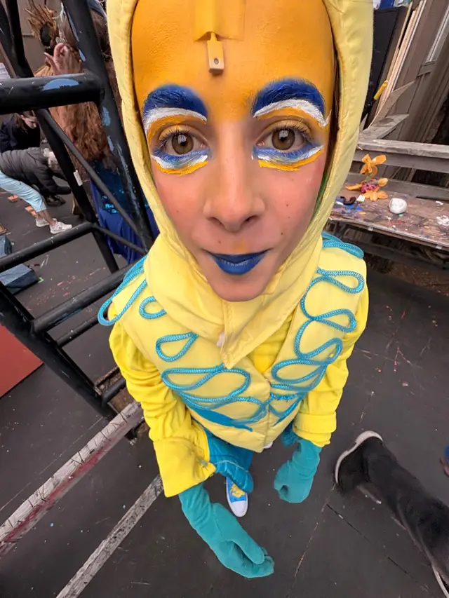 flounder has been treating me well. 💛💙#littlemermaid #musical #fypシ 
