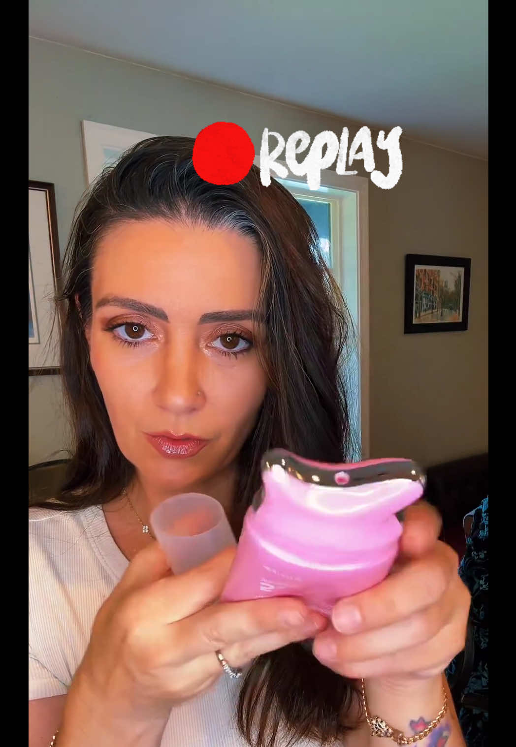 Chat was on fire! Join my next LIVE. Highlights on @medicube US Store pdrn collagen neck cream #tiktoklive #livehighlights #medicube #guasha #neckcream