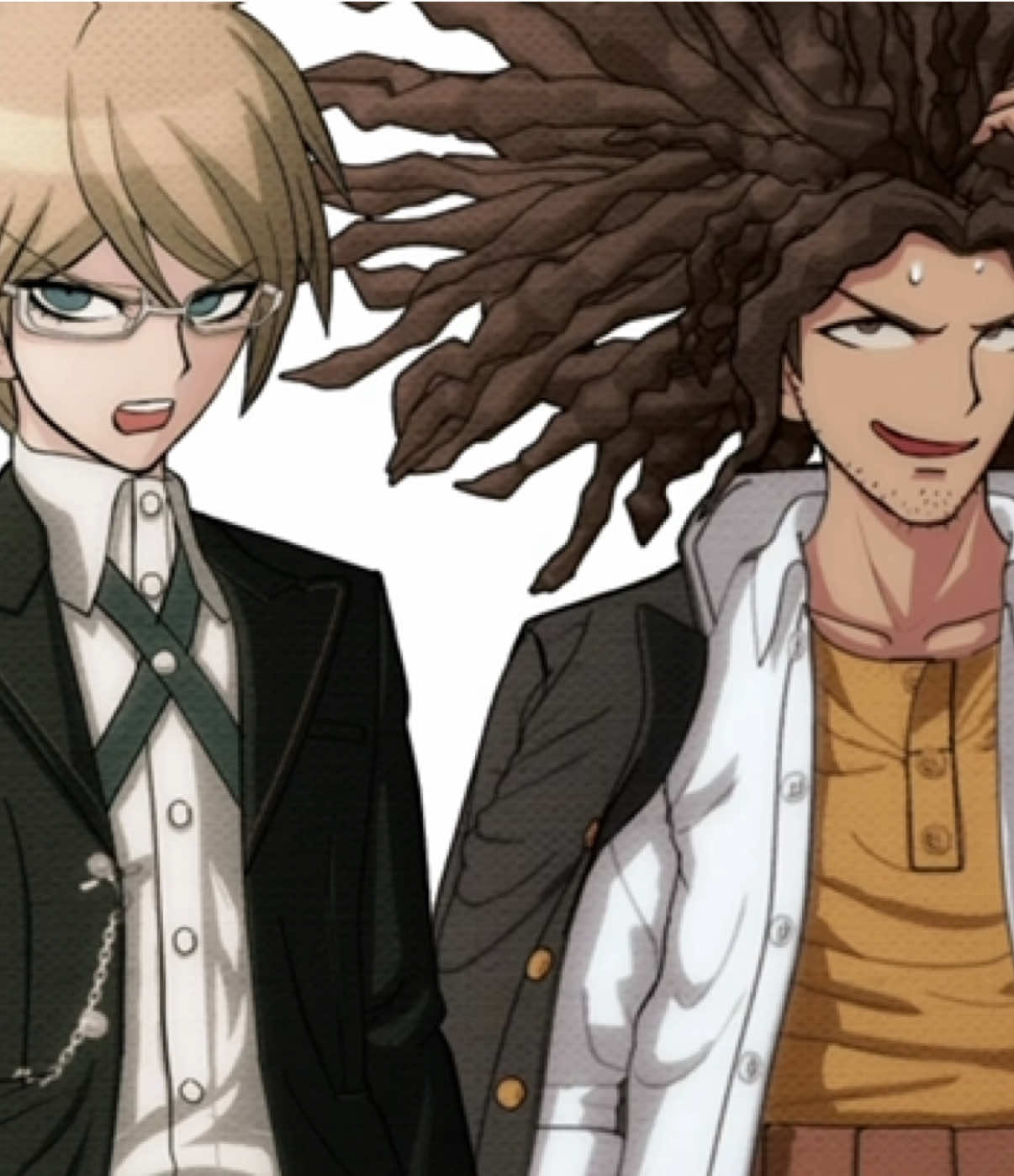 #BYAKUYA #YASUHIRO | i thought this was really funny | #byakuyatogami #yasuhirohagakure #danganronpa 