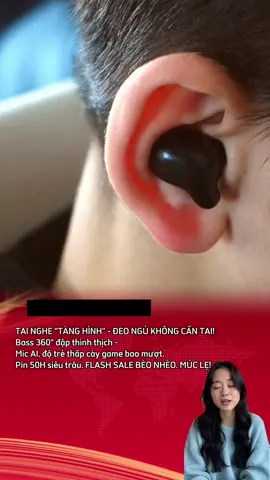 Kem tai nghe Bluetooth Coudash X3 mini siêu êm, thiết kế công thái học đeo ngủ hay cày game đều không cấn nhức. Âm thanh không gian 360 độ, độ trễ cực thấp, mic AI lọc ồn thông minh, pin dùng 50 tiếng. Săn ngay mã Flash Sale cực hời! #tainghecoudashx3 #tainghebluetoothmini #tainghekhongdautai #tainghegaming #phukiendienthoai 