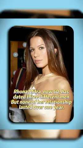Rhona Mitra, now 50, has dated three different men But none of her relationship lasted over one year. #RhonaMitra #celebrity #foryou#usa #fyp