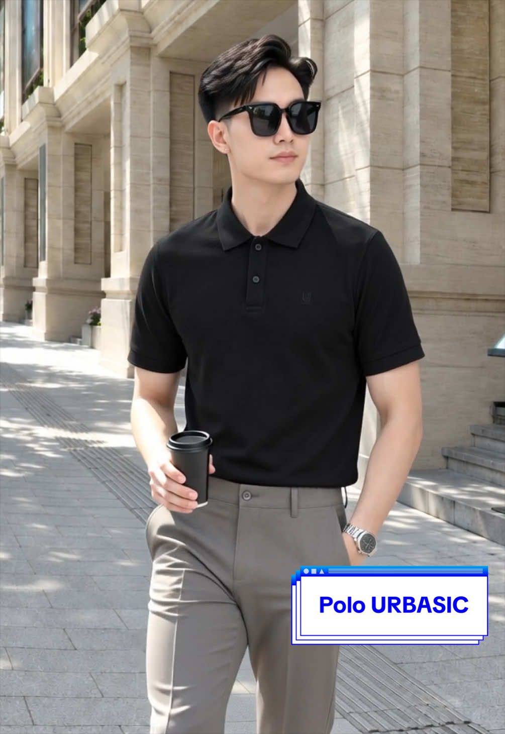 Áo Polo URBASIC- Chất Liệu Thun Tổ Ong Cao Cấp-Thoáng Mát-Tôn Dáng#URBASIC #xuhuong #thoitrangnam #polo #aopolo 
