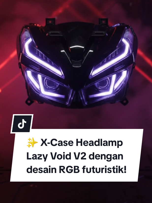 ✨ X-Case Headlamp Lazy Void V2 dengan desain RGB futuristik! Cocok untuk Vario 125/150 Gen 1 & Gen 2. Dilengkapi RGB 255 mode, smart app control, cahaya super terang, dan waterproof IP67. 🛒 Upgrade tampilan dan pencahayaan Vario kamu sekarang! Cek keranjang kuning & beli sekarang! #HeadlampVario #Vario125 #Vario150 #VarioGen1 