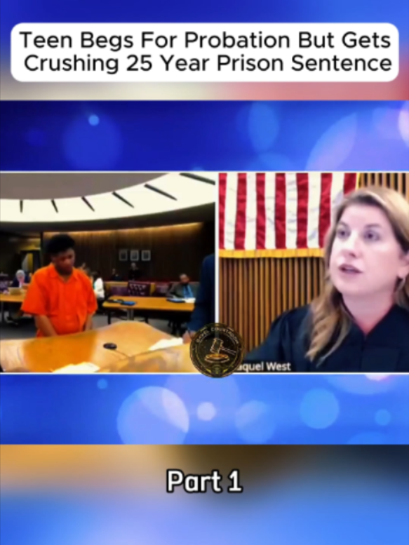 Teen Begs For Probation But Gets Crushing 25 Year Prison Sentence #courtroomdrama #judge #sentencing #courtcam #robbery