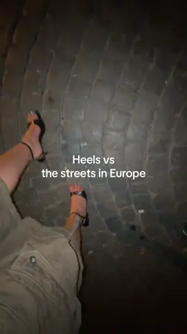 Deathly cracks tryna roll my ankle 💀 #europe #heels #justagirl #eurosummer #croatia 