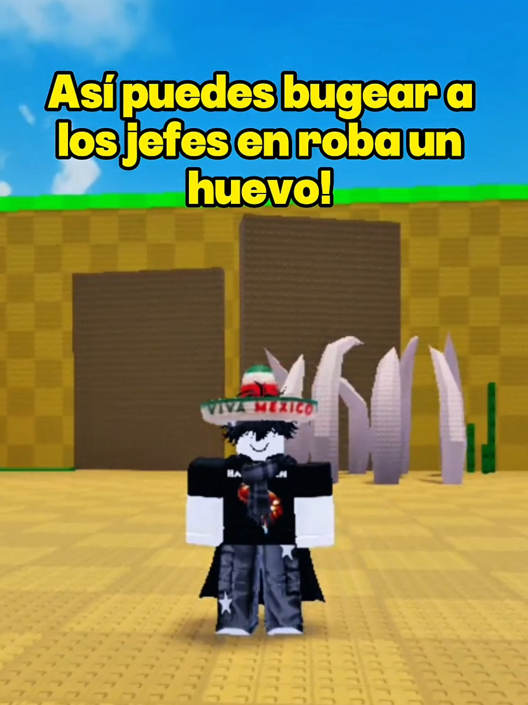 Así puedes bugear a los jefes #robaunhuevo #roblox 