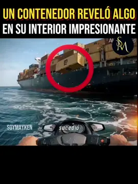 Mira bien lo que sucedió, de este barco acabó de caer un contenedor que escondía este auto sorprendente👇 #CarRestoration #ClassicCars #CarTok #CarsOfTikTok
