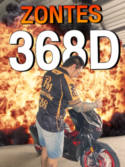 368D จัดทรงโทนแดงหล่อๆ #pmsuperbike #บิ๊กไบค์มือสอง #bigbike #รถมอเตอร์ไซค์ #zontes #zontes368D