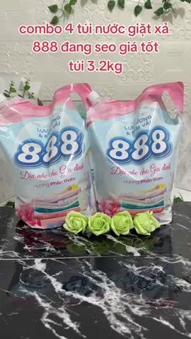 combo 4 túi nước giặt xả 888 hương phấn thơm #xuhuongtiktok 