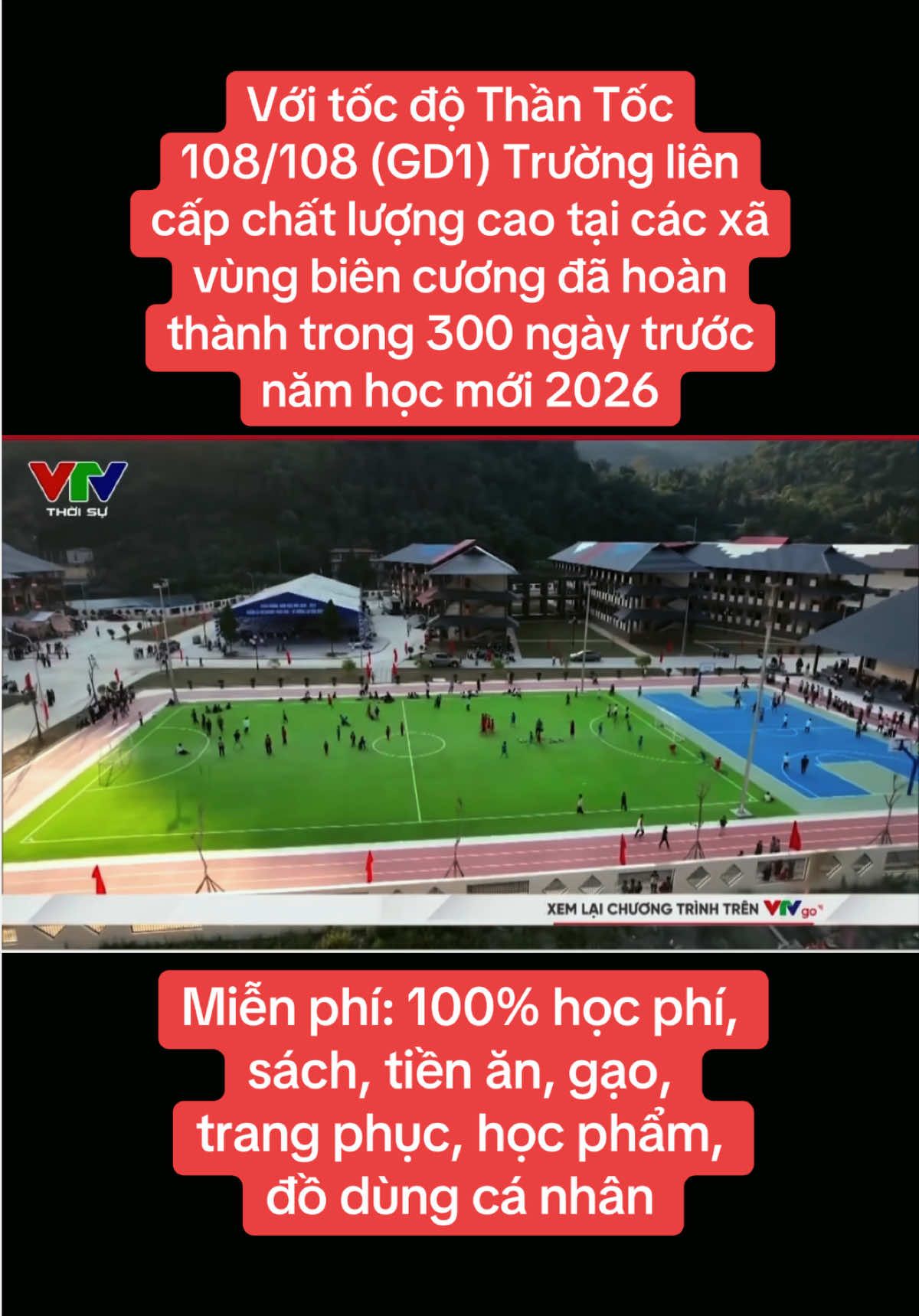 Việt Nam không những được miễn phí giáo dục mà chất lượng trường cỡ này luôn đó 😁 ( Xin đính chính là 107/108 trường GĐ1 đủ điều kiện khai giảng) Với quyết tâm, sự chỉ đạo quyết liệt từ Đảng và Chính Phủ, giáo dục được đầu tư mạnh mẽ, với tốc độ thần tốc. Thế hệ tương lai sẽ có nhiều điều kiện học tập, đưa Đất nước đi lên. Cảm ơn Đảng và Nhà Nước!#khaigiang #giaoducvietnam #truongliencap #giaoduc  Nguồn video: Thời Sự VTV 