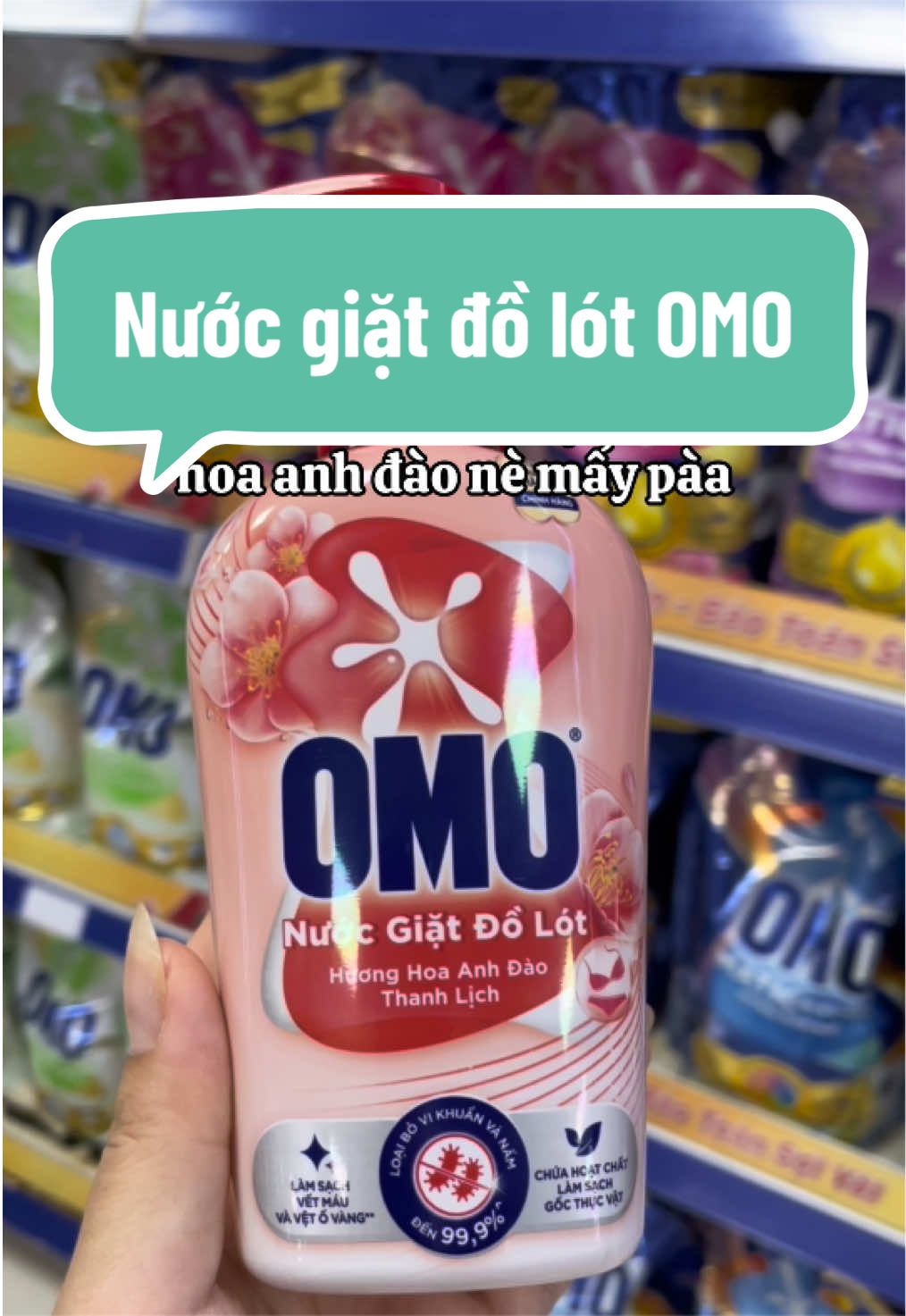 Nước giặt đồ lót OMO #nuocgiat #nuocgiatdochip #nuocgiatdolot #omo #nhahimnee 