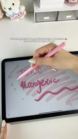 Paper film!🤍🤍🤍#tbtic #magnetic #matte #ipad #fyp 