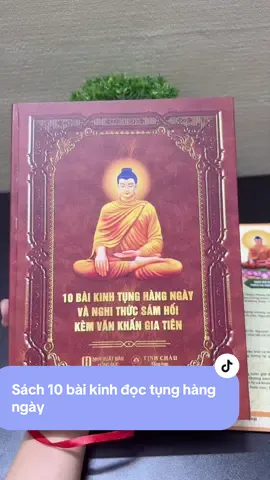 Sách 10 bài kinh đọc tụng hàng ngày và nghi thức sám hối kèm văn khấn gia tiên #xuhuong #kinhphat #10baikinhtunghangngay #kimchi63 