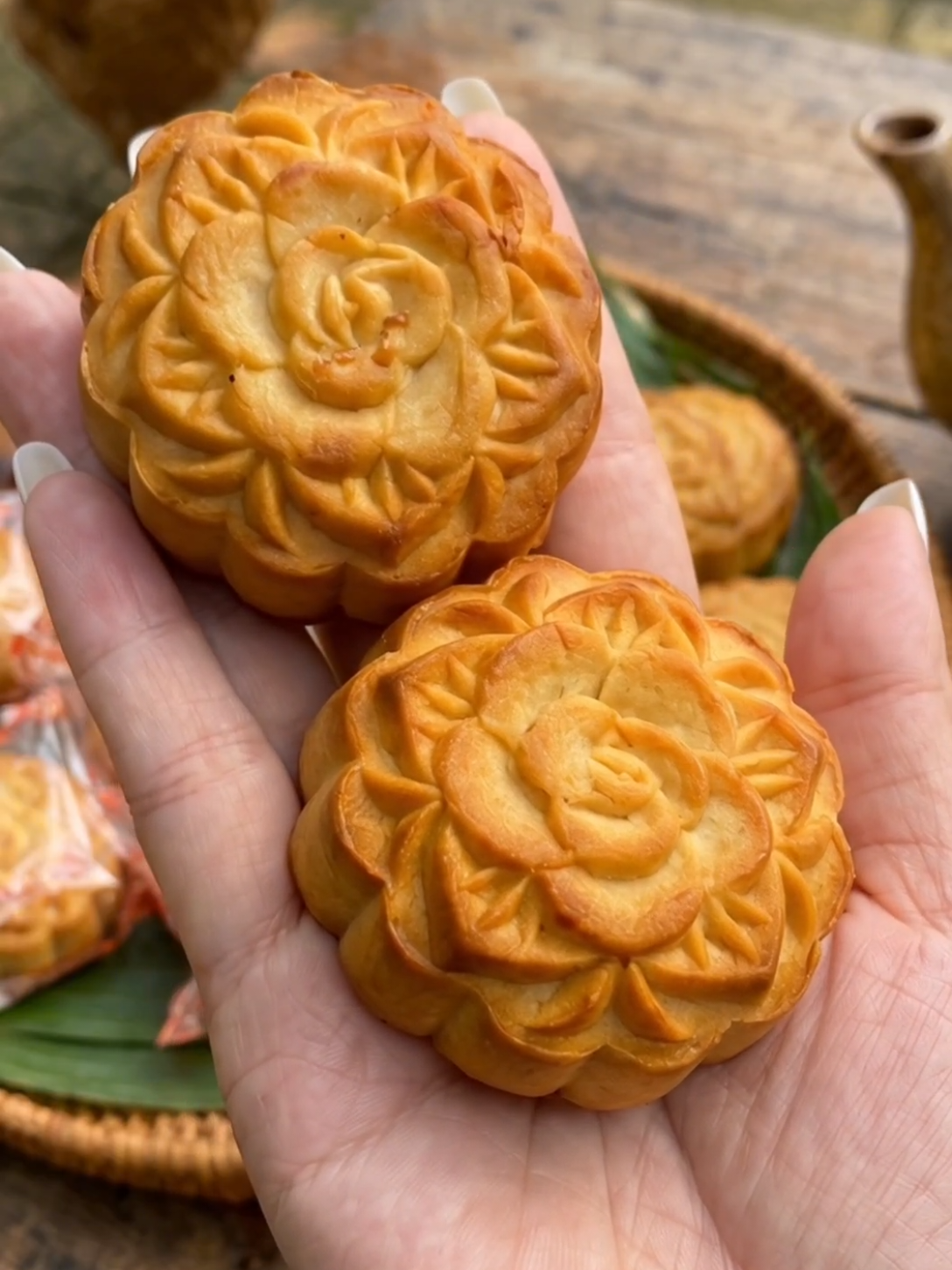 Bánh trung thu nhân dừa vị sầu riêng #banhtrungthunhandua #banhtrungthu 