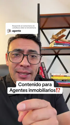 Respuesta a @JulioNava elde la Inmobiliaria contenido para agentes inmobiliarios