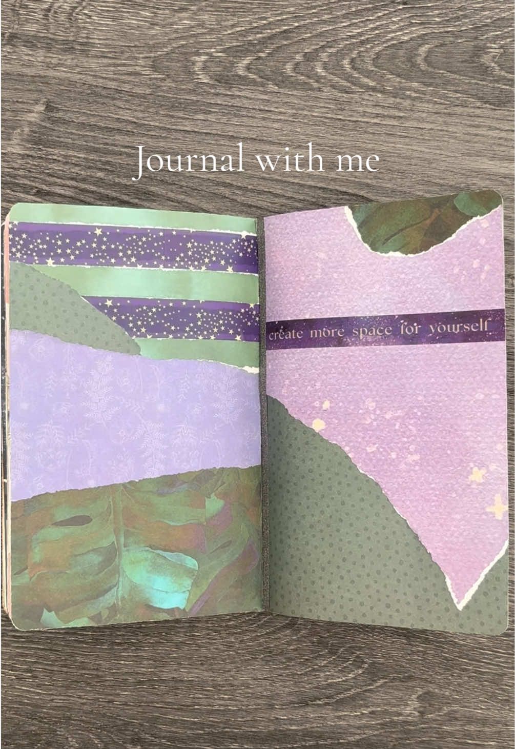 Ich habe den Vorschlag für die Farbkombination von @anas.littleplace 💜💚 Wie gefällt euch die Kombi? Habt ihr noch andere Ideen für Farbkombinationen?👇✨ #journalwithme #collaging #scrapbooking #journal 