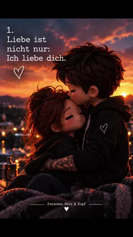 Echte Liebe zeigt sich nicht nur in „Ich liebe dich“. ❤️ Sondern darin, da zu sein, zuzuhören, zu bleiben und gemeinsam durch schwierige Zeiten zu gehen. 🫶🏻 Denn am Ende sind es oft die kleinen Momente, die zeigen, wie viel jemand wirklich bedeutet. ❤️‍🩹 Was bedeutet Liebe für dich? 🥰 #Liebe #Herzensmensch #Beziehung #Liebeszitate #HerzUndKopf
