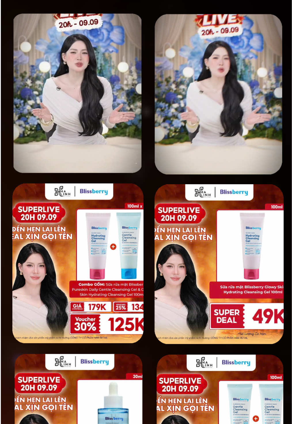 Dạo này thấy Blissberry hơi bị nhiều nha 👀 Ban đầu không quan tâm lắm mà lướt đâu cũng gặp nên bắt đầu tò mò =)))) Đúng lúc đang tính đổi sữa rửa mặt thì nghe 09/09 có SUPER DEAL cùng chị Võ Hà Linh 🫣🍿 Skincare thì tui không dám nói chứ riêng bước làm sạch là phải làm kỹ nha. Da sạch rồi skincare phía sau mới “đất” mà phát huy 😌✨ Thôi 09/09 ngồi canh thử =))) #Blissberry #suaruamat #SRM #skincare #vohalinh 