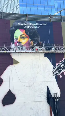 what do you think? 👀 #cleveland #downtowncleveland #cle #art #mural 