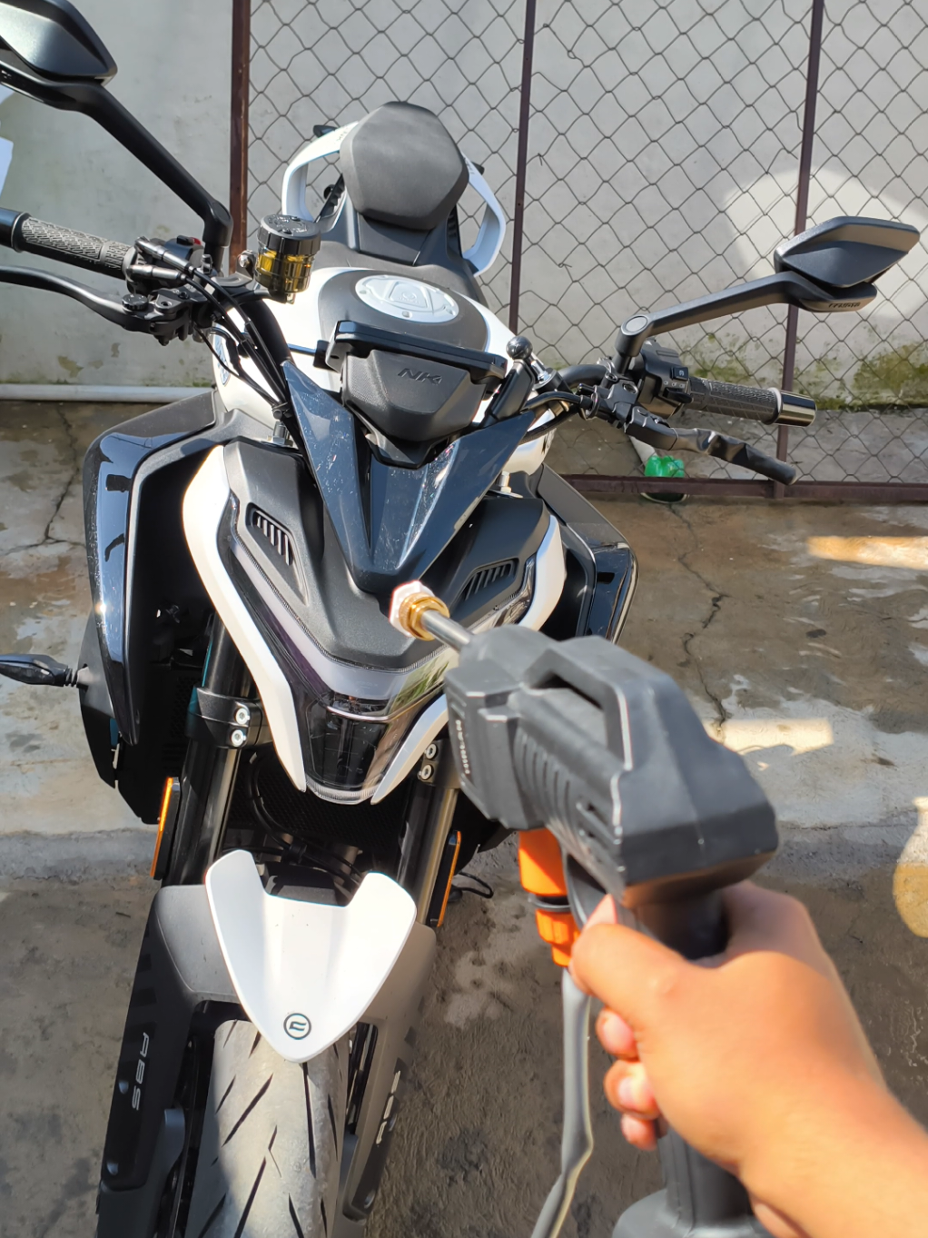 Hidrolavadora de alta potencia para motos #moto 