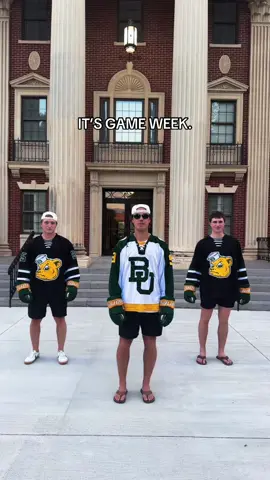 Baylor DOES have a hockey team and we play THIS Friday and Saturday at College Station! #hockey #baylorhockey #collegehockey #clubhockey #fyp 