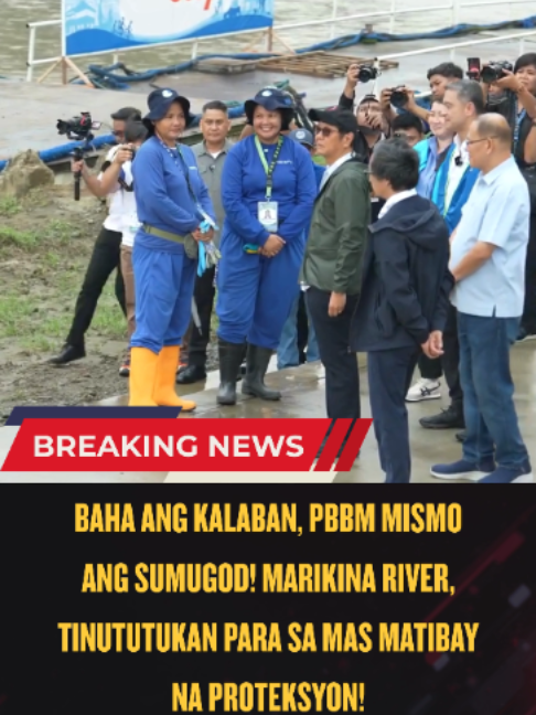 BAHA ANG KALABAN, PBBM MISMO ANG SUMUGOD! MARIKINA RIVER, TINUTUTUKAN PARA SA MAS MATIBAY NA PROTEKSYON! Hindi lang plano...aktuwal na aksyon ang itinulak ni Pangulong Ferdinand R. Marcos Jr. sa kanyang inspeksyon sa Marikina River Linear Park! Personal niyang sinilip ang ginagawa ng Estero Rangers at ang konstruksyon ng 11-kilometrong linear park na bahagi ng pangmatagalang hakbang laban sa pagbaha. Target ng proyekto ang mas malinis na waterways, dagdag na urban green spaces, flood buffer at proteksyon laban sa illegal waste dumping. Sa ilalim ng administrasyong Marcos, tuloy ang pagtutok sa imprastraktura at mga solusyong layong gawing mas ligtas at mas handa sa baha ang mga komunidad! #PBBM #pbbmadministration #pbbmsupporters #BagongPilipinas #fyp #foryou #viral #trending #leadership