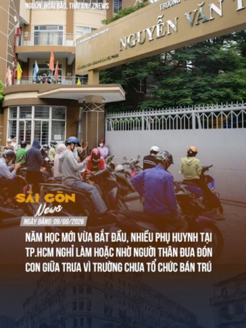 Phụ huynh TP.HCM nghỉ làm đón con vì trường chưa tổ chức bán trú #saigonnews #tiktoknews #theanh28