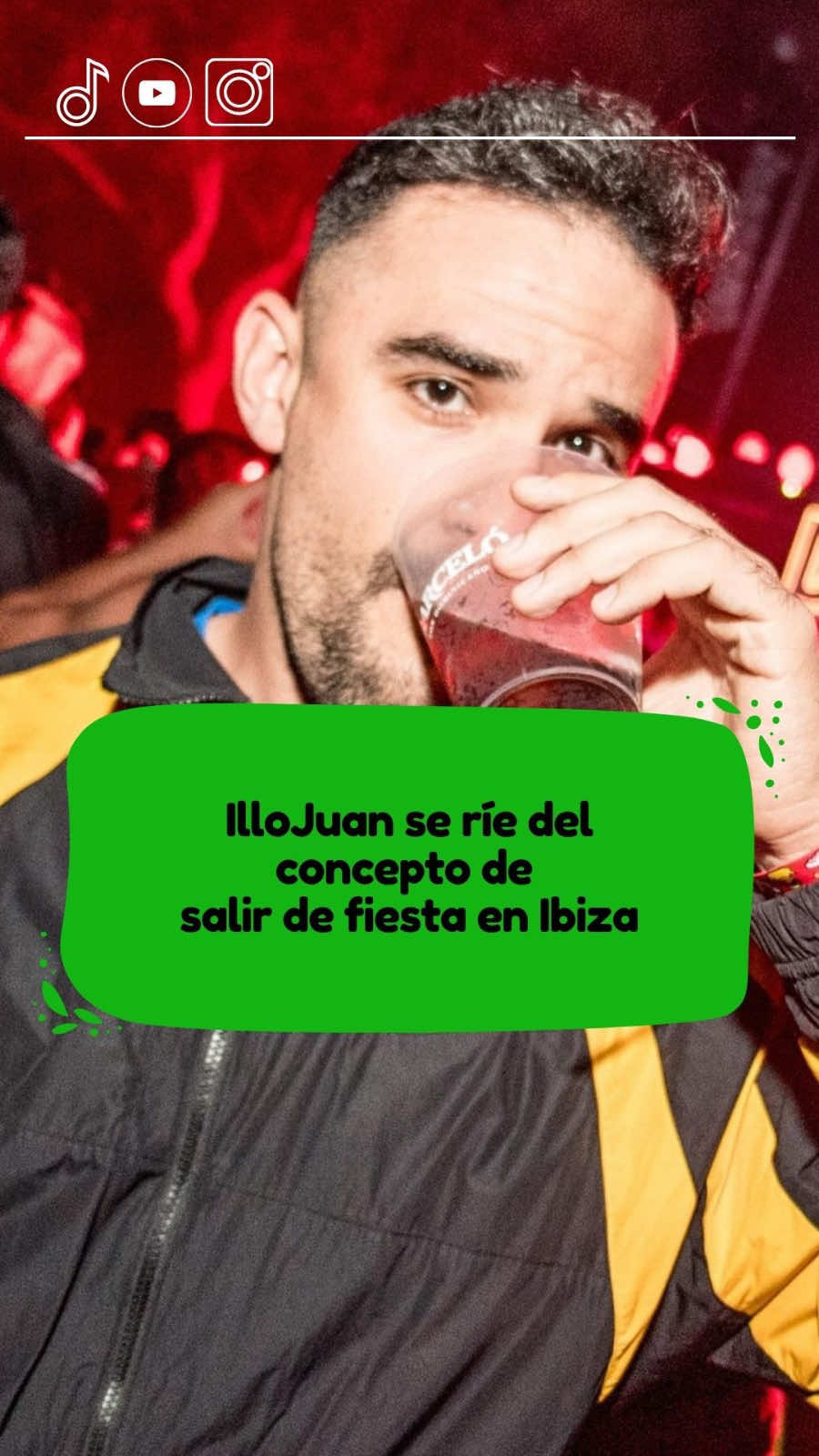 IlloJuan se ríe del concepto de salir de fiesta en Ibiza por los precios que se pagan por las entradas a las discotecas y las bebidas #illojuan #stream #ibiza #disco 