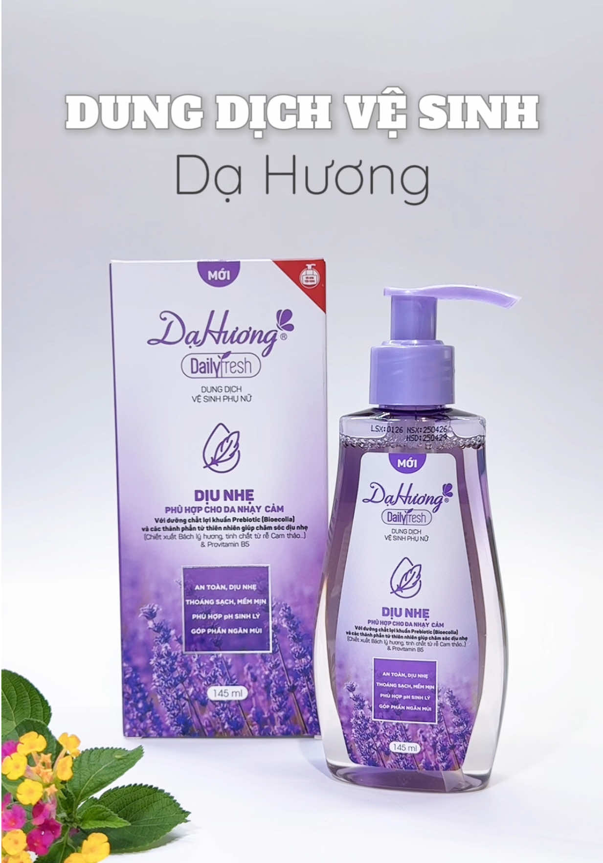 Bản màu tím dành cho da nhạy cảm, thơm hương hoa oải hương. Chiu em đang bầu và sau sinh vẫn dùng được nhé các mom ơi #dahuong #dungdichvesinhphunu #TikTokShop99 #SieuHoiThuongHieu #TikTokChoiceAward @Mẹ Khoai Chia Sẻ 