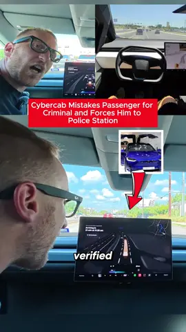 Cybercab Mistakes Passenger for Criminal and Forces Him to Police Station #news #foryou #usa #cybercab #fyp