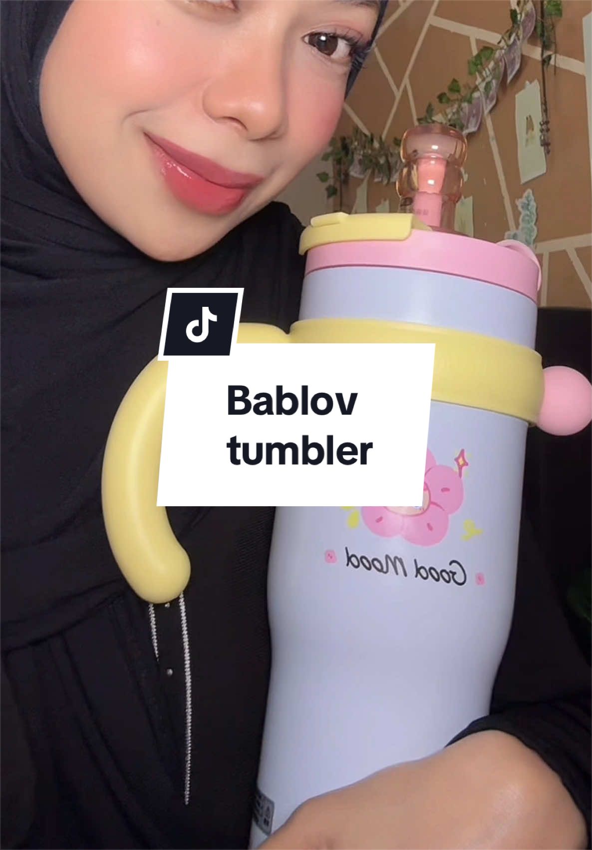 Cantik kan my new tumbler ni!😍💗now i nak beli satu lagi sebab my anak fruits suka sangat dengan this tumbler😆 #bablovtumbler 