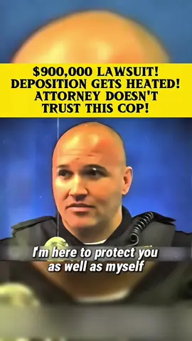 $900,000 LAWSUIT! DEPOSITION GETS HEATED! ATTORNEY DOESN’T TRUST THIS COP! #cops #foryoupage #viral #usa #new 