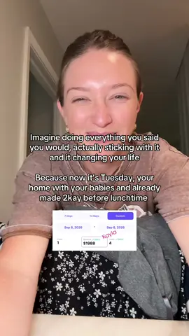 You said you wanted a different life, but are your ACTIONS agreeing with your prayers? Because this right here still blows my mind. It’s a Tuesday. I’m home with my babies, folding laundry, living a completely ordinary day and $2K came into my business before lunchtime.  There was a time I would’ve been clocked into a 12 hour nursing shift to earn a fraction of that while someone else got those hours with my girls. I prayed for something different for a LONG time. But eventually I realized I couldn’t keep asking God to change my circumstances while refusing to change anything about what I was doing. So I learned new skills. I showed up when I was scared. I stayed consistent when it would’ve been easier to quit. I stopped waiting to feel “ready” and I trusted God with the outcome. Faith didn’t mean sitting still and hoping my life changed. For me, faith looked like praying for wisdom, taking the next step, doing the work, and trusting God with what happened after that. And mama, maybe your first step isn’t making $2K before lunch. Maybe it’s researching the opportunity. Learning one new skill. Posting the first video. Sending the first message. Doing ONE thing today that the woman you’re praying to become would actually do. Pray boldly. Move in faith. Do the work. Trust God with the outcome. 🤍 If you’re tired of watching from the sidelines and you want to see what I started with, comment READY or DM me READY. My personal results. Results vary. No income is guaranteed. #ButGod #FaithOverFear #ChristianMom #GodIsFaithful #FaithInAction        
