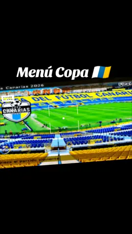 Menú Copa Canarias  #IA #menu #pes6canario 