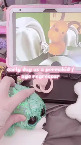 trying not to use up too much energy early tho cuz imma get comfy and shower tn and hopefully not flare up my neck pain ;w; #permakid #agere #ageregression #sfwagere #littlespace 