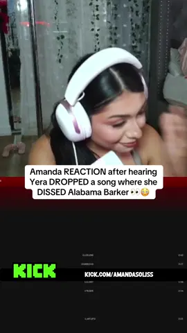 Amanda REACTION after hearing Yera DROPPED a song where she DISSED Alabama Barker 👀😳 #amandasoliss #yera #alabamabarker 