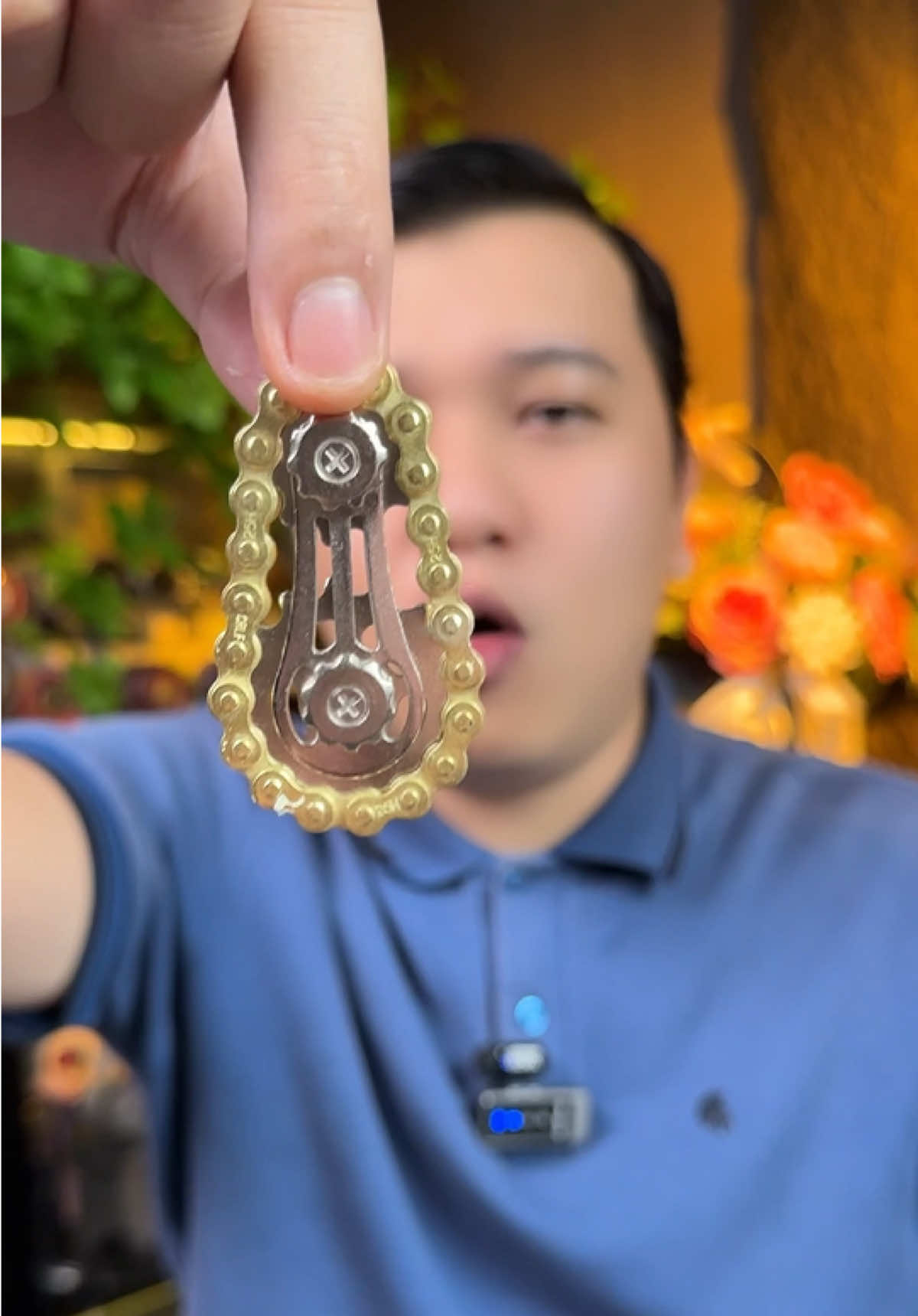 Đồ chơi con quay ngón tay kim loại, kiểu nhông sên đĩa