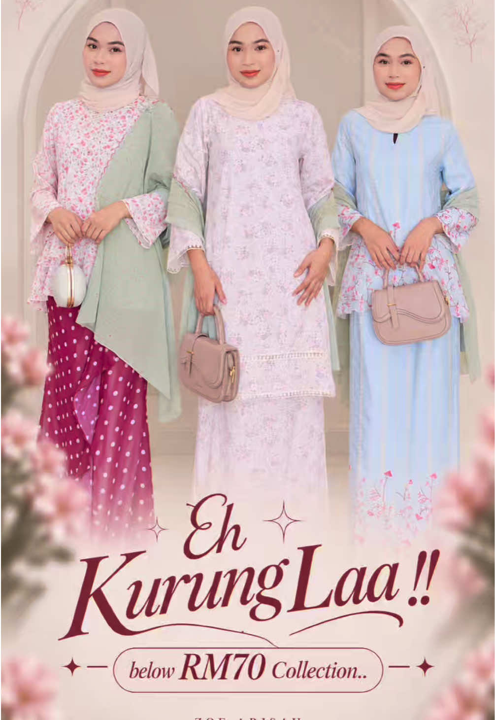 ehh 😍 kurung laa ‼️‼️ below RM70 edition 🥹🥹 #ZoeArisah2026 #bajukurung #bajukurungmurah #TiktokMakeMeFashion #GayaMerdeka