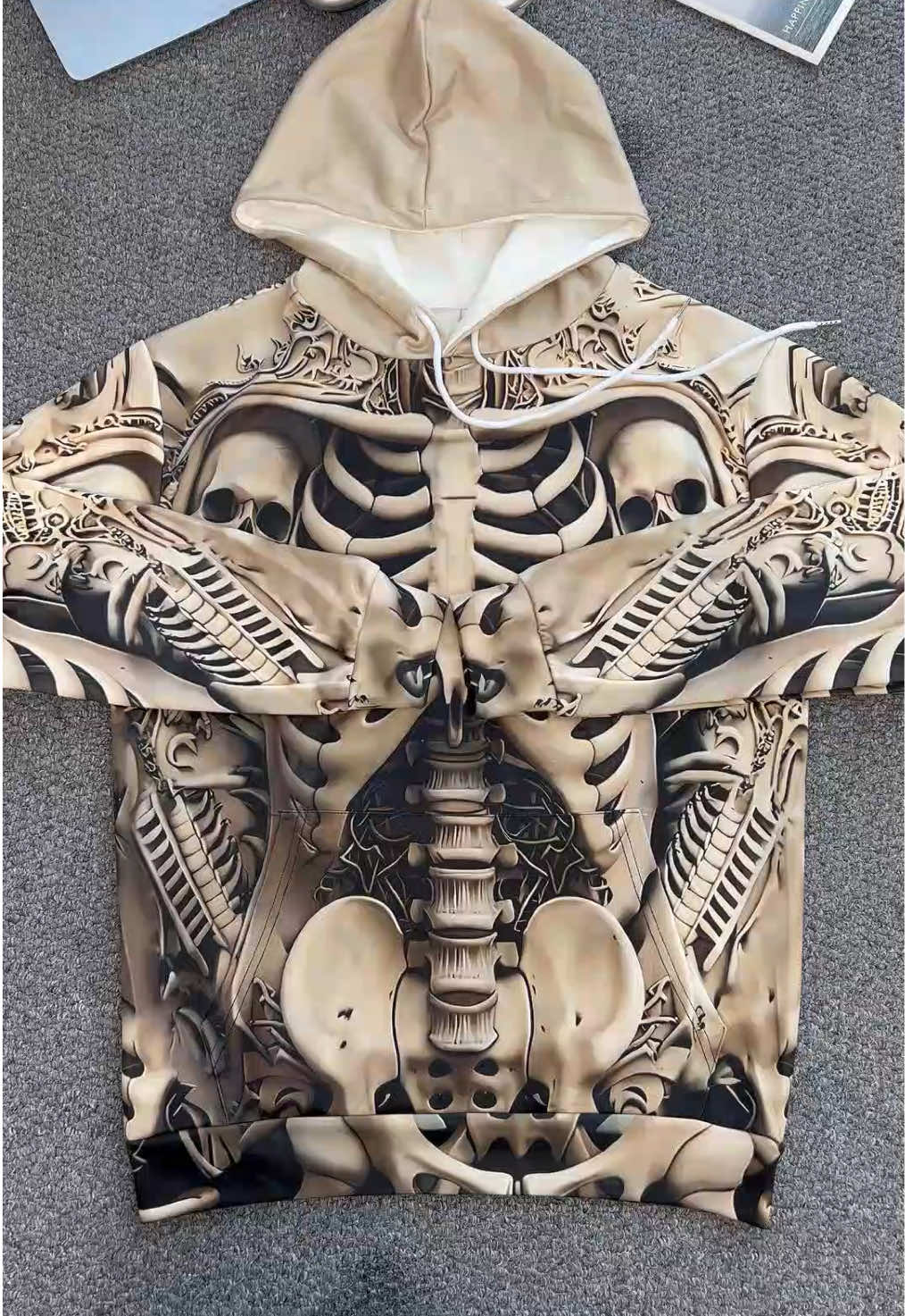 You wanted a hoodie that’s different from everybody else’s… then this showed up. 😮‍💨🔥#graphic #skull #hoodie #mensfashion #tiktokshop 