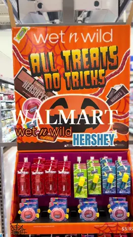 New Halloween collab from @wetnwildbeauty X @Hershey's is so cute and smells delicious  #wetnwildbeauty #hersheys  #halloweenmakeup #halloween #walmartfinds 