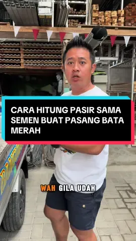 Bata merah 9.000 buah brapa sih keperluan pasir dan semennya ? Sini gw itungin biar gak kelebihan 😁🙌 #tokobangunan #fyppppppppppppppppppppppp #edukasi #pasir #tips 