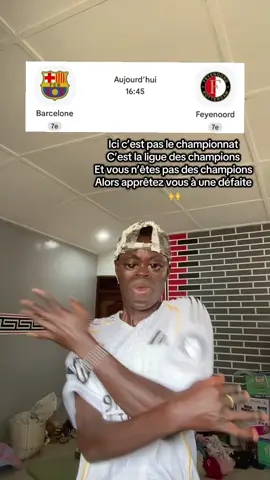 Le barça va s’incliner ce soir 🙌