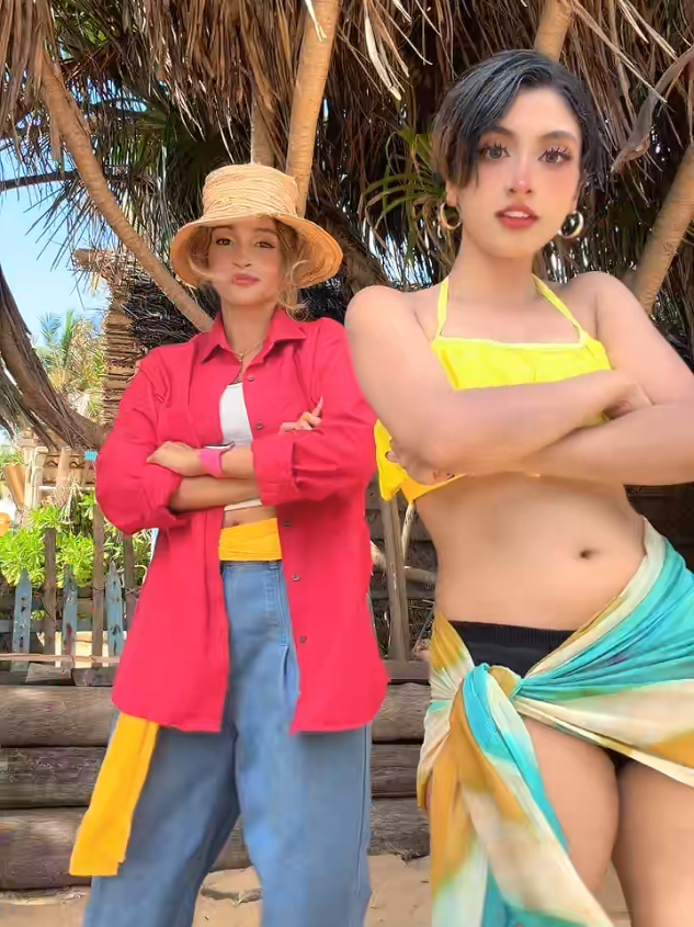 @nethu_vlogs with bestie 💘💘 #southasian #コスプレ #srilanka #onepiececosplay #yoitakiguchi 