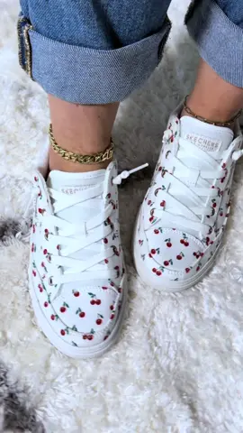 The cutest comfort shoes just dropped 🍒👟 Skechers Arch Fit + slip-on convenience + CHERRIES?! These are the kind of comfy walking shoes that make an everyday outfit so much more fun. Check the link to see the cherry print! ❤️ #Skechers  #SlipOnShoes #ComfortableShoes #WomensSneakers #QVCSuperBrandDay @QVC, Inc  